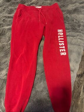 Hollister womans Red Fleece sweats
